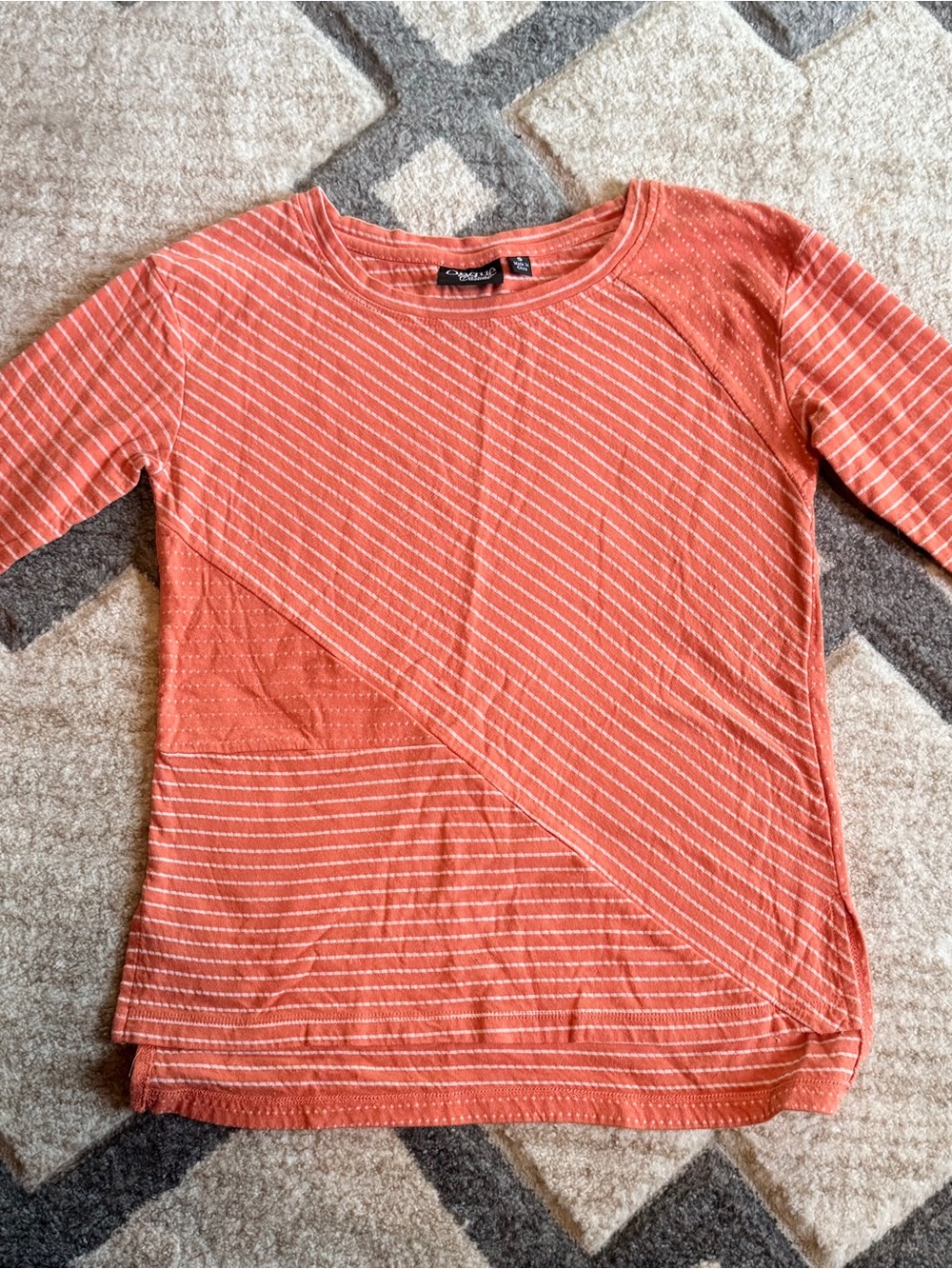 Onque Casual Women’s Small Three Quarter Length Sleeve Shirt
